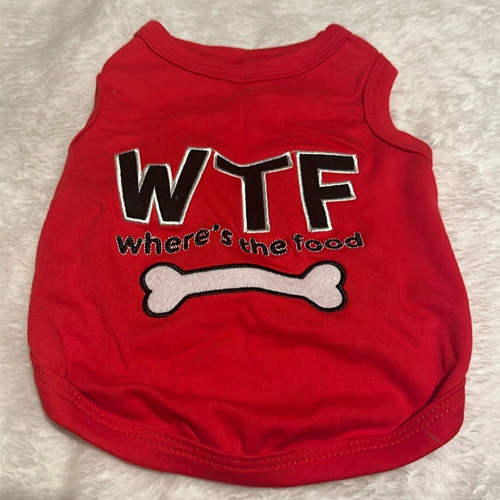 WTF where’s the food dog shirt size large